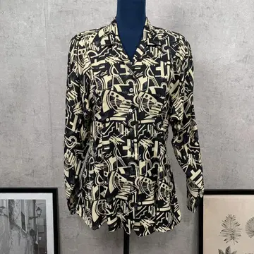 NOBEL 셔츠 블라우스 긴팔 Free 베이지 올 패턴 올 시즌