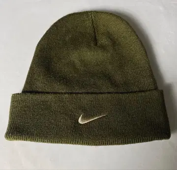 90s NIKE 원포인트 자수 니트 모자 스우시 vintage