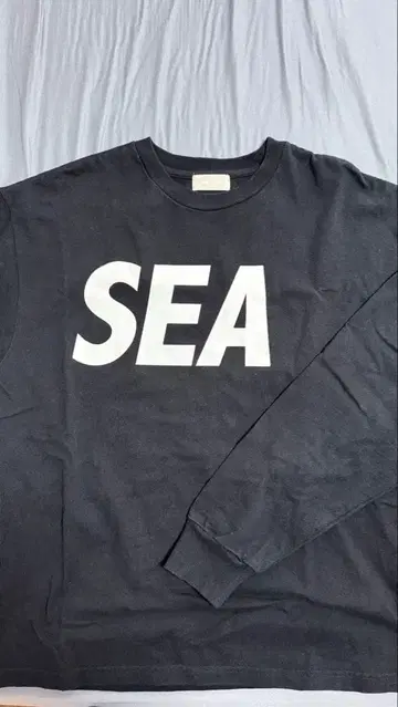 WIND AND SEA 블랙 롱T 2025 M