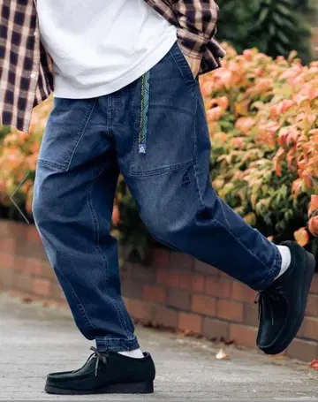 GERRY 제리 스트레치 치노 데님 루즈 테이퍼드 클라이밍 팬츠