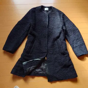 IENA 이에나 부클레 울 트라페즈 코트 네이비 38