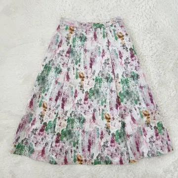 새상품 ANAYI 23AW 컬러 워 자카드 스커트 플레어 36
