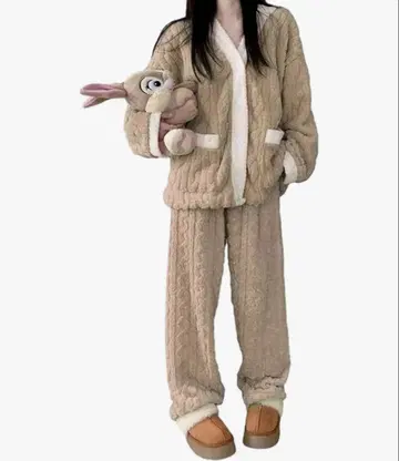 여성용 룸웨어 프리 사이즈 가을/겨울 허리밴딩 귀여운