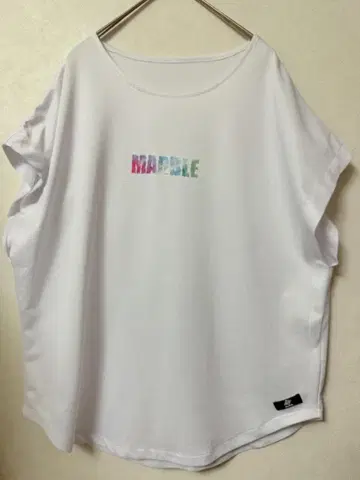 #3625 MARBLE 화이트 x 멀티 로고T셔츠 프리 사이즈