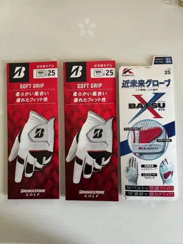 골프 그로브 3개 세트 (사이즈 25)