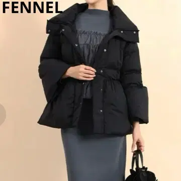 FENNEL 페넬 빅 컬러 페플럼 다운 코트