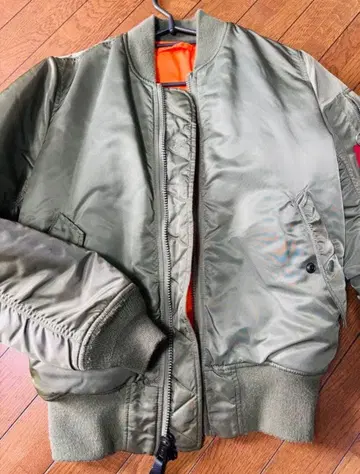 alpha MA-1 플라이트 자켓 올리브 그린 S