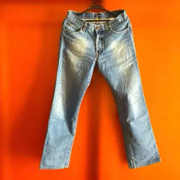 얼 진 남성용 라이트 블루 스트레이트 데님