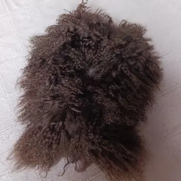 다크 브라운 퍼 머플러