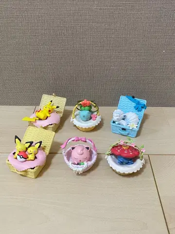 포켓몬스터 잠꾸러기 바스켓 전 6종 세트