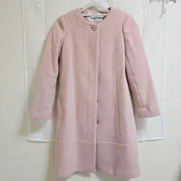 NATURAL BEAUTY BASIC 핑크 롱 코트 여성용