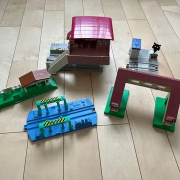 프라레일 역 다리 풍경 부품 세트