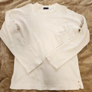 45rpm 가슴 포켓 오버 사이즈 밀리터리 맨투맨 티셔츠 45R