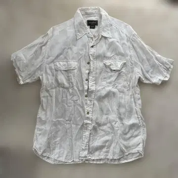Eddie Bauer 100% 린넨 반팔 셔츠 L 사이즈