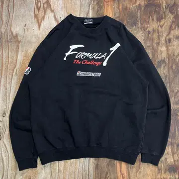 80s 브릿지스톤 F1 맨투맨 블랙 레이싱 VINTAGE