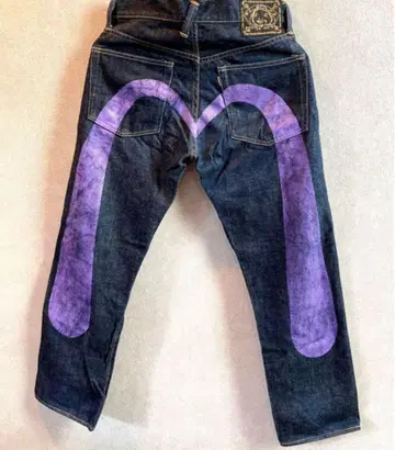 한정품 EVISU 빅카모메 보라색