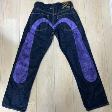 한정품 EVISU 빅카모메 보라색