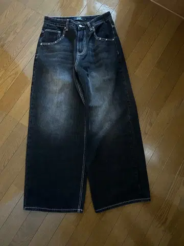 gloe 블랙 데님 sk8 y2k jnco