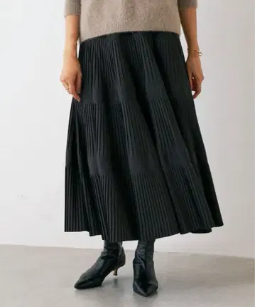 BEARDSLEY 비어즐리 플리츠 캉캉 스커트