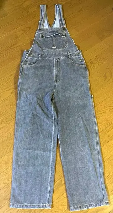 LOVEG 그레이 데님 오버롤 살로펫