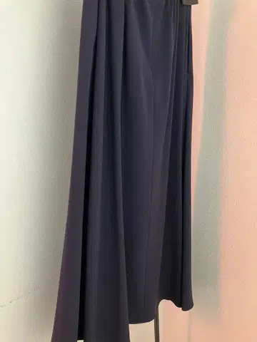 네이비 플레어 스커트 벨트 포함 36