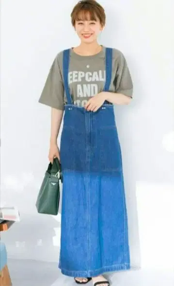 URBAN RESEARCH Sonny Label 데님 오버롤 스커트