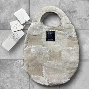 [ 새상품 ] 미나 페르호넨 미니 에그백 린넨 린넨 파일 베이지