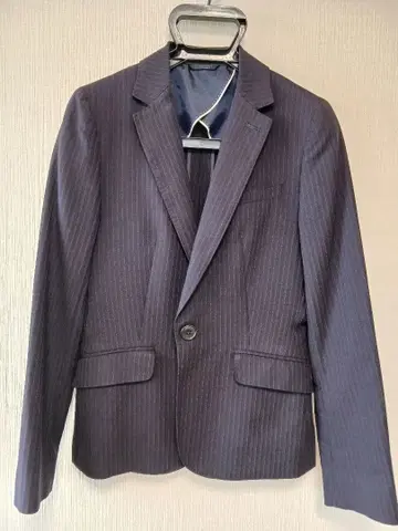 [ precious 아오야마 ] 네이비 컬러 스트라이프 수트 3세트