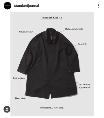 STANDARD JOURNAL by KISHITA 코트