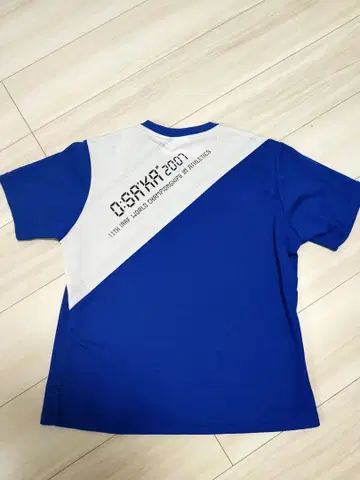 Mizuno O 사이즈 블루 T셔츠 OSAKA 세계 육상 2023