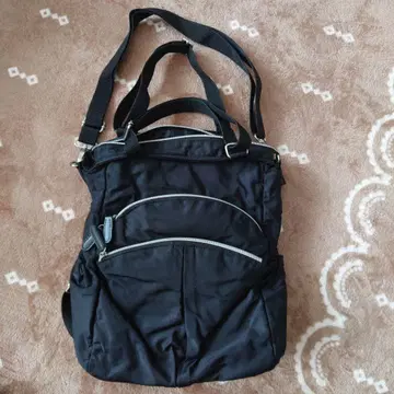 zaza 블랙 숄더백 멀티 포켓 백팩 핸드백