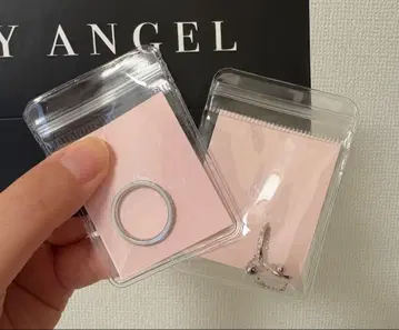 sassy angel 실버 반지 2개 세트