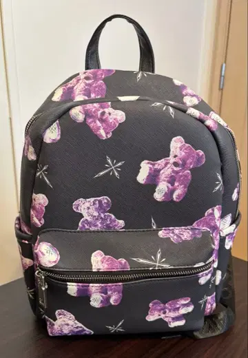 TRAVAS TOKYO 곰 무늬 백팩 퍼플