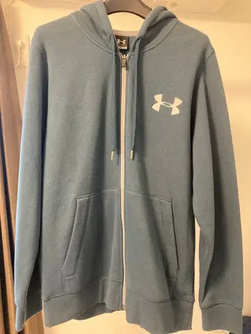 언더아머 풀 집업 후드티 파랑