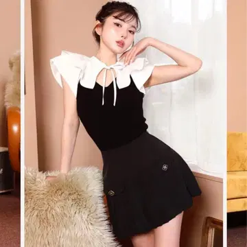 Darich 내로우 플리츠 미니 스커트