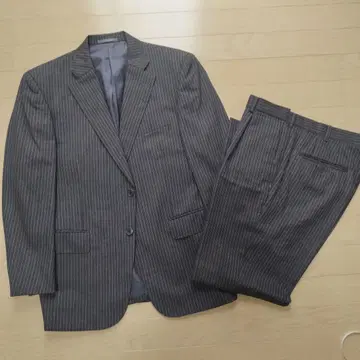 Delu Hombre 스트라이프 2 버튼 비즈니스 정장 AB4