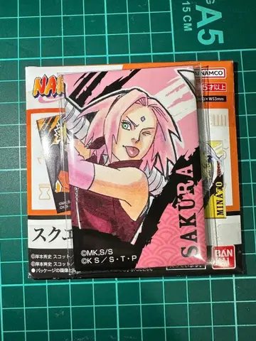 NARUTO 스퀘어 캔뱃지 사쿠라