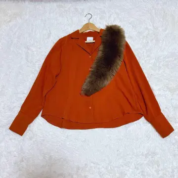 Ameri VINTAGE 도킹 퍼 오픈 셔츠