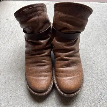 trippen 브라운 가죽 슬립온 부츠