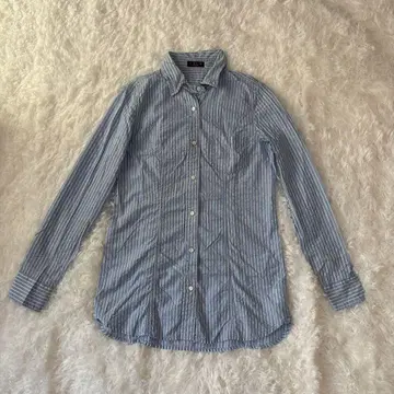 EVEX by KRIZIA 여성용 긴팔 셔츠 L 삼양상회 스트라이프