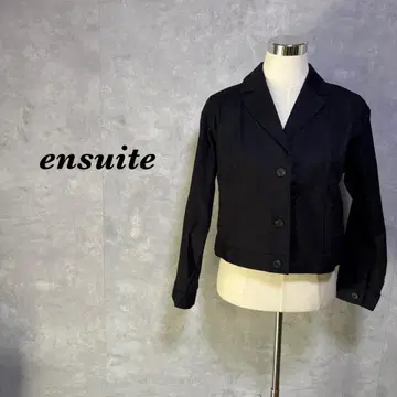 ensuite 셔츠 자켓 캐주얼 네이비 블랙 L 4831N