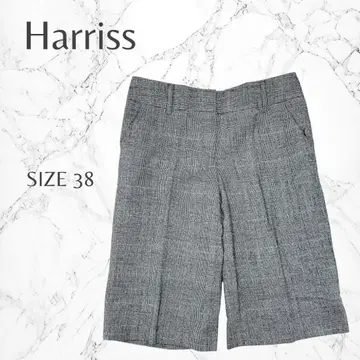 해리스 고급 가을/겨울 레이어드 체크 무늬 하프 팬츠 M 고품질