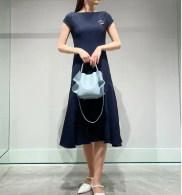 머메이드 티셔츠 원피스 셀포드 네이비 38