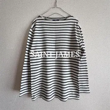 SAINT JAMES 바스크 셔츠 블랙 x 화이트