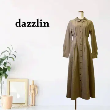 zG563 [ F ] dazzlin 롱 기장 원피스 플레어 실루엣