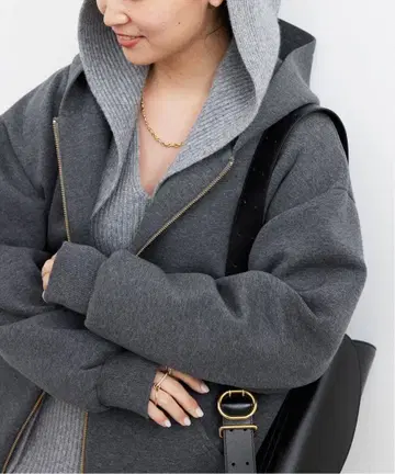 Deuxieme Classe 오버사이즈 지퍼 후디