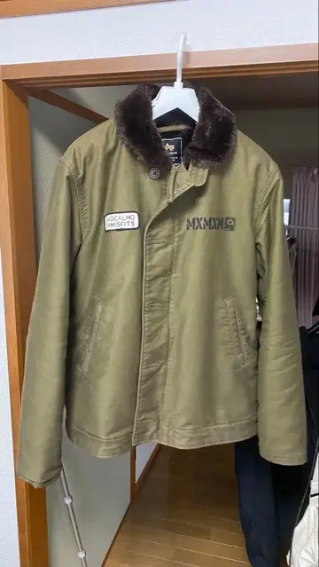 AVIREX N-1 L 덱 자켓 카키