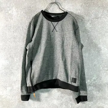 새상품급 adidas 골프웨어 트레이닝복 그레이 백 프린트 코튼