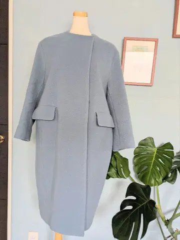 SLOBE iENA 블루 체스터 코트