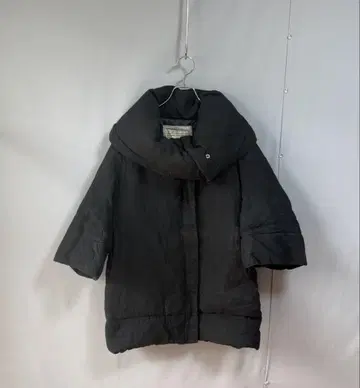 숏 슬리브 디자인 다운 자켓 차콜 그레이 M 아고스트